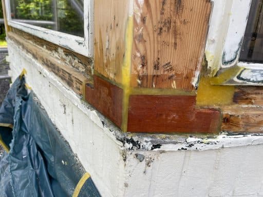 Houtrotherstel en buitenschilderwerk Oosterbeek - Kozijnen en erker foto 4